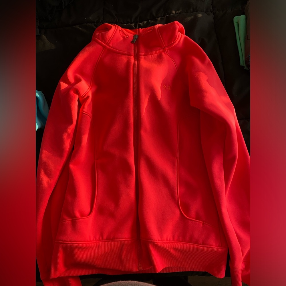 Under amour coral zip up hoodie